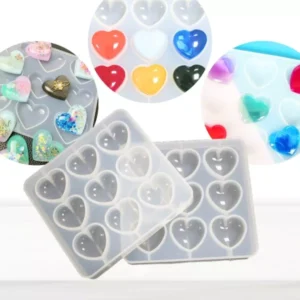 Molde de silicona con 9 corazones