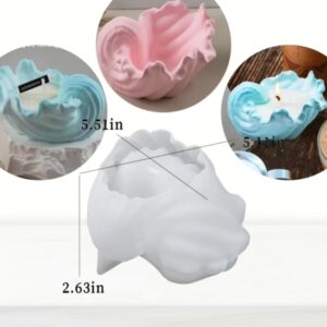 Molde de silicona con forma de ola