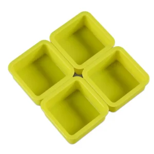 Molde cuadrado para jabones de 4 pastillas