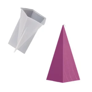 Molde de Silicona para Vela Pirámide Pentagonal