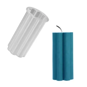 Molde de silicona para velas de trébol de cuatro hojas