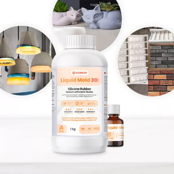 Cómo usar molde cuadrado silicona resina para crear piezas geométricas perfectas: tutorial paso a paso 1 Liquid Mould 30 Shores – Silicona para moldes resistentes y materiales pesados