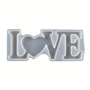 Molde de silicona con la palabra LOVE