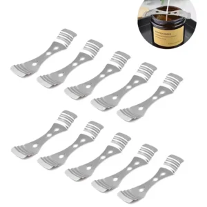 Soportes de mechas de metal para velas artesanales