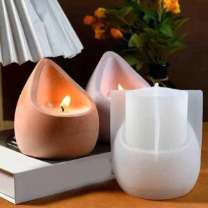 Molde para velas con forma de gota