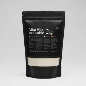 Cera alba en perlas, cera de abejas blanca 100% natural