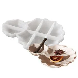 Molde recipiente doble con ondas