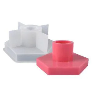 Molde portavela hexagonal