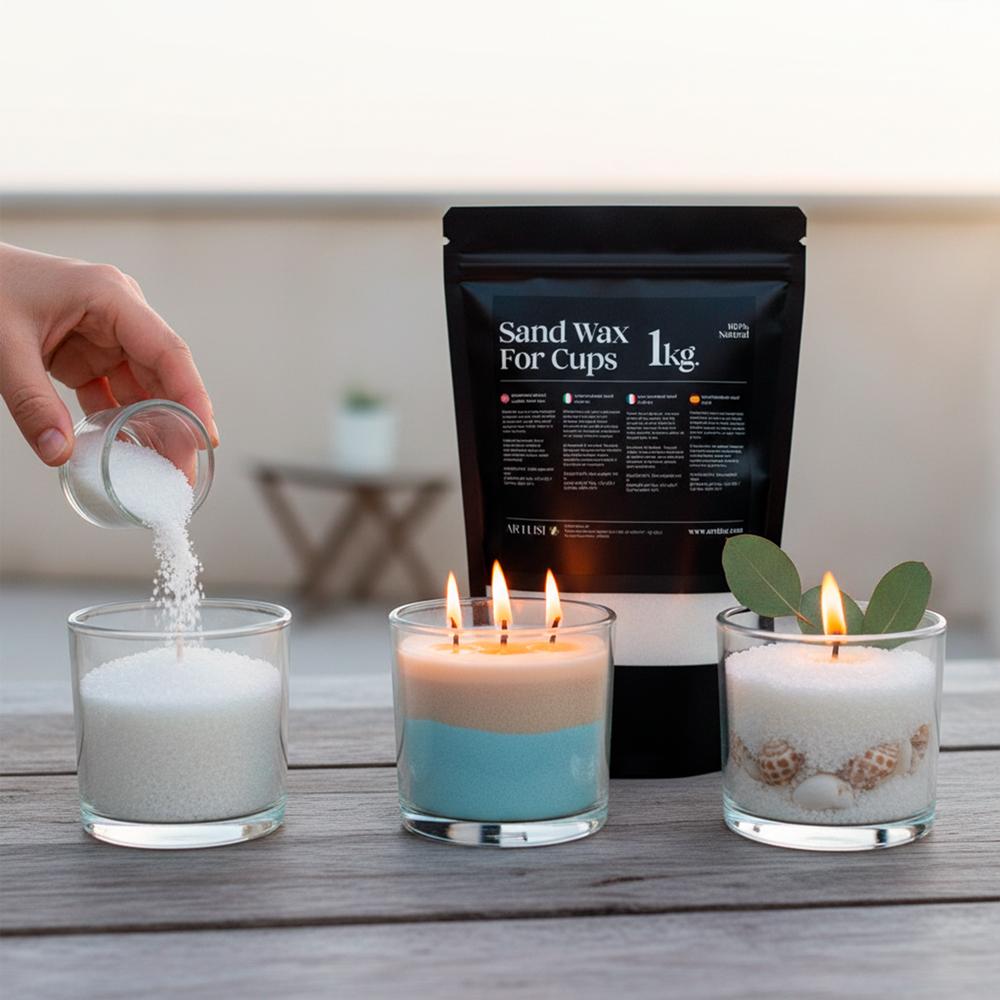 Cómo elegir cera de arena para velas sin derretir: crea velas decorativas en minutos sin calor 49 sand wax 1kg 1