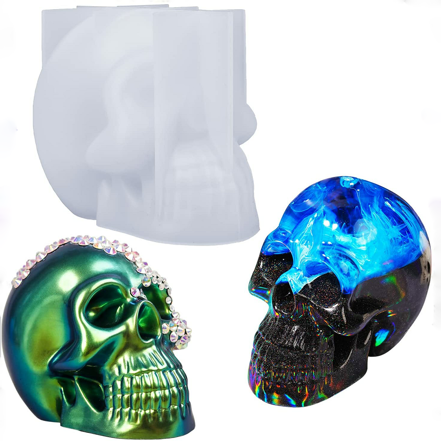 Cómo hacer una calavera decorativa con molde de silicona calavera para resina: tutorial paso a paso 1 624fafe68b7ac