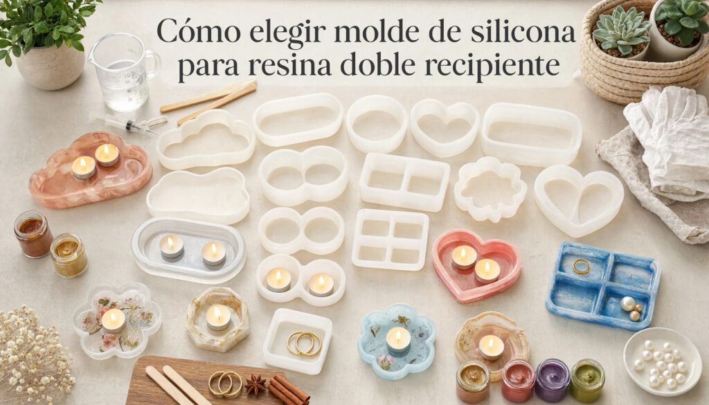 Cómo elegir molde de silicona para resina doble recipiente: guía para proyectos creativos perfectos 33 Elegir molde doble recipiente