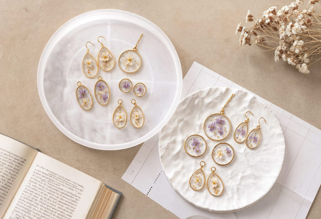 Cómo hacer colgantes decorativos con molde porta joyas resina epoxi: tutorial paso a paso 20 Joyas de resina en molde