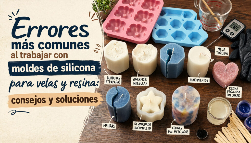 Portada errores moldes velas y resina