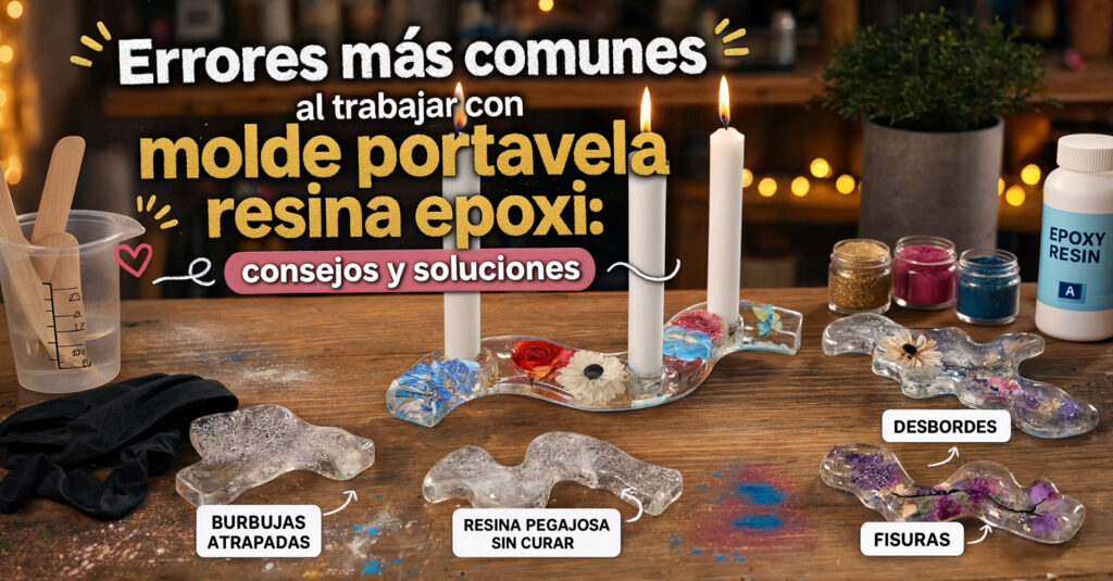 Errores más comunes al trabajar con molde portavela resina epoxi: consejos y soluciones 12 Portada errores portavela resina