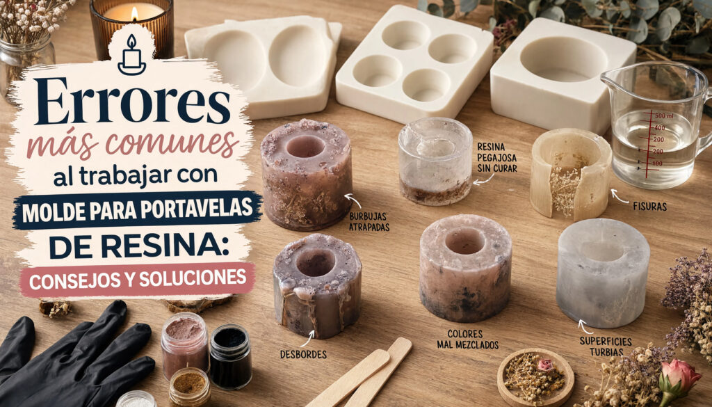 Errores más comunes al trabajar con molde para portavelas de resina: consejos y soluciones 27 Portada errores portavelas resina v2
