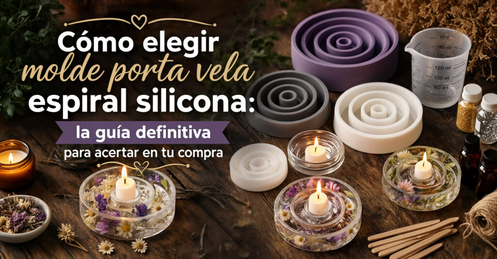 Cómo elegir molde porta vela espiral silicona: la guía definitiva para acertar en tu compra 20 Portada gu a molde portavela espiral v2