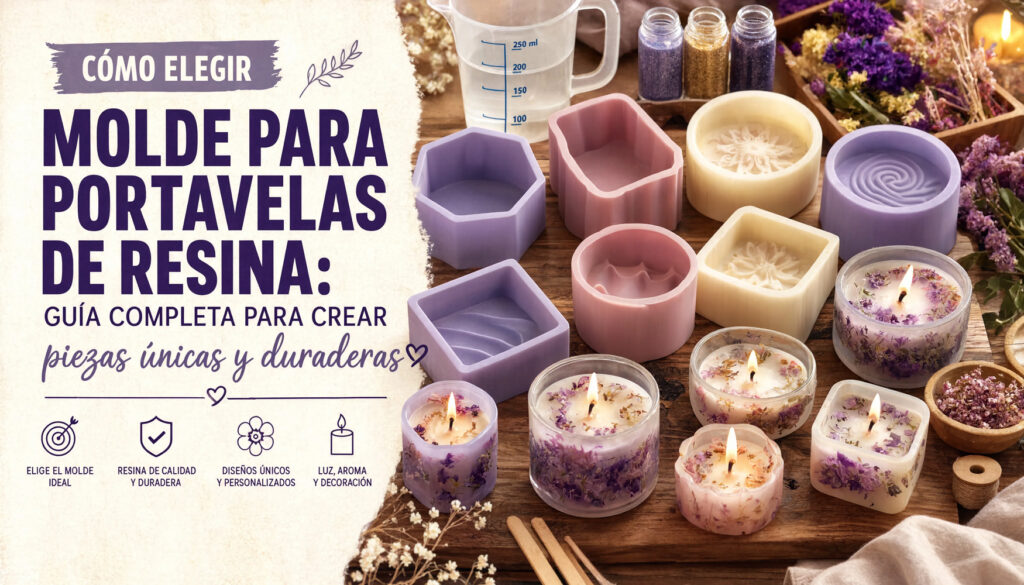 Cómo elegir molde para portavelas de resina: guía completa para crear piezas únicas y duraderas 25 Portada gu a moldes portavelas resina v2