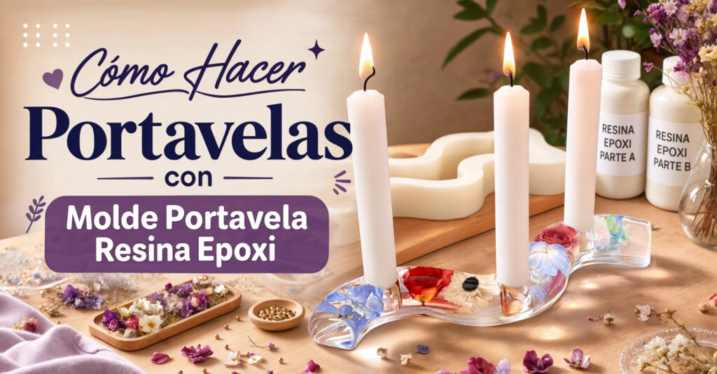 Cómo Hacer Portavelas con Molde Portavela Resina Epoxi: Tutorial Paso a Paso 17 Portada portavelas resina v2