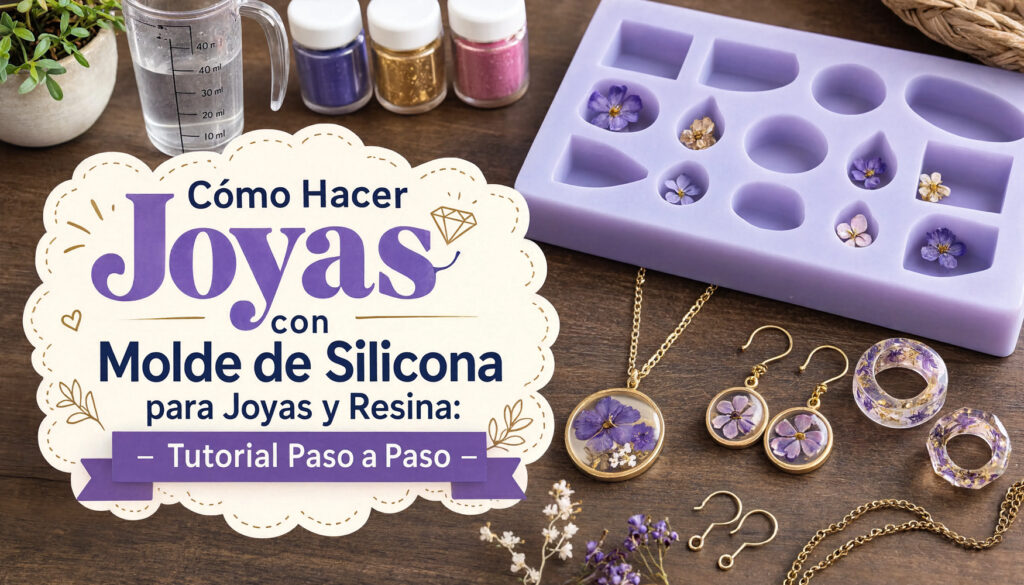Cómo Hacer Joyas con Molde de Silicona para Joyas y Resina: Tutorial Paso a Paso 21 Portada tutorial joyas resina