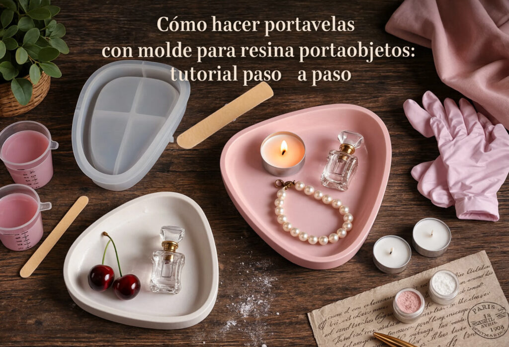 Cómo hacer portavelas con molde para resina portaobjetos: tutorial paso a paso 23 Portavelas portaobjetos resina