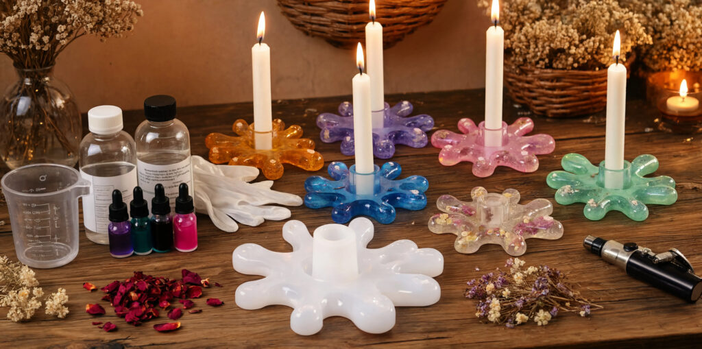 Cómo hacer portavelas con molde porta velas resina epoxi: tutorial paso a paso 10 Tutorial portavelas salpicadura resina