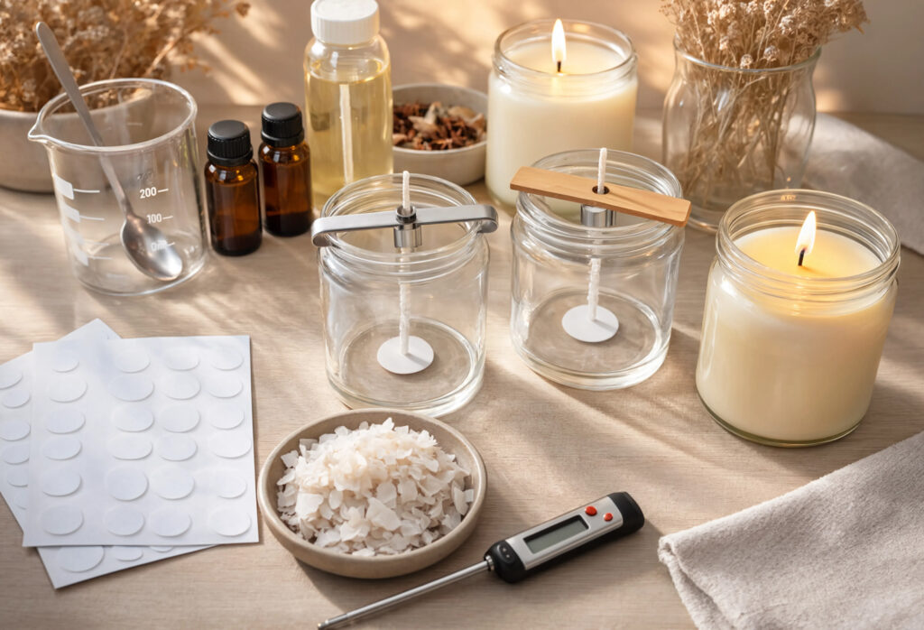 Cómo Hacer Velas con Portamechas para Velas Artesanales: Tutorial Paso a Paso 16 Tutorial velas portamechas pegatinas