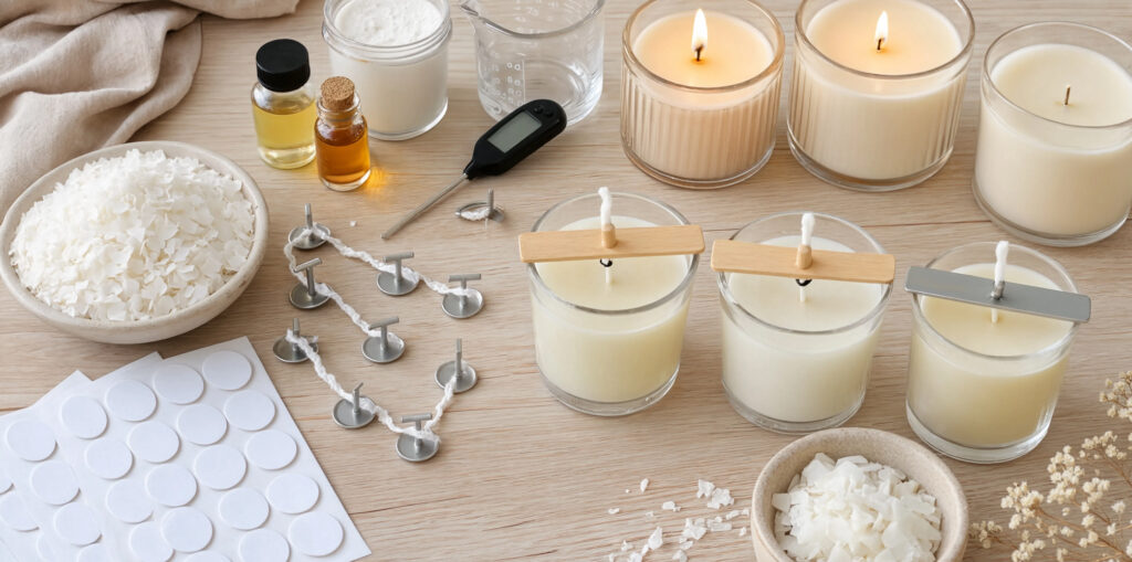 Errores más comunes al trabajar con portamechas para velas artesanales: consejos y soluciones 26 Tutorial velas portamechas pegatinas v2
