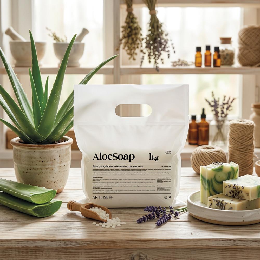 Cómo hacer jabones con base para jabones artesanales con aloe vera: tutorial paso a paso 10 aloesoap 1