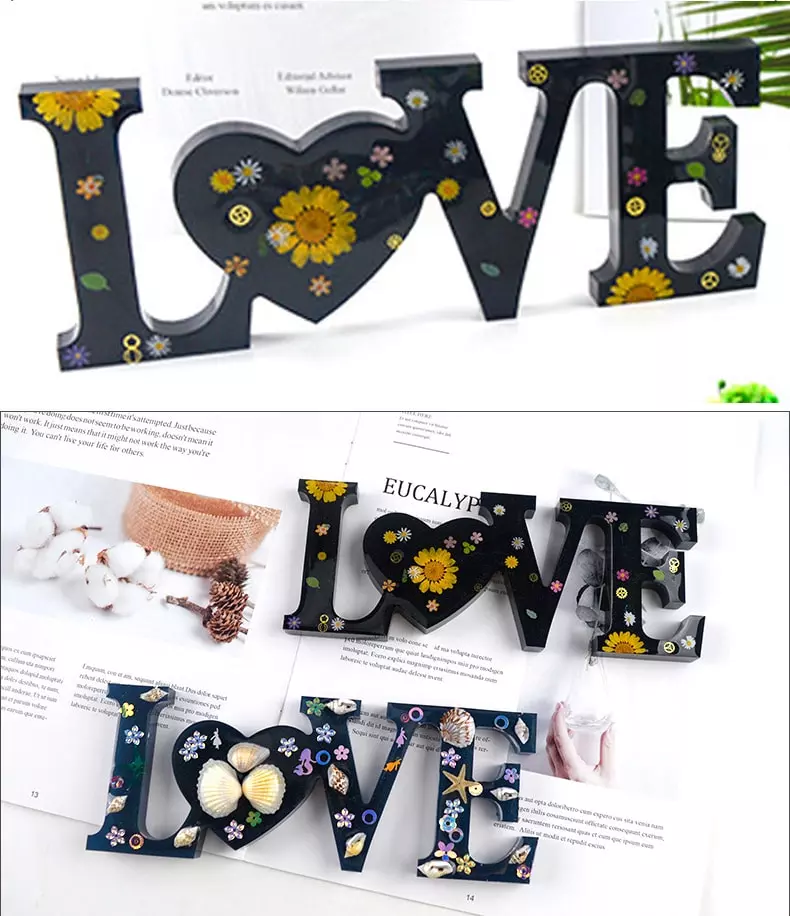 Cómo elegir molde de silicona para resina con texto LOVE: Guía definitiva para proyectos personalizados 54 love copia