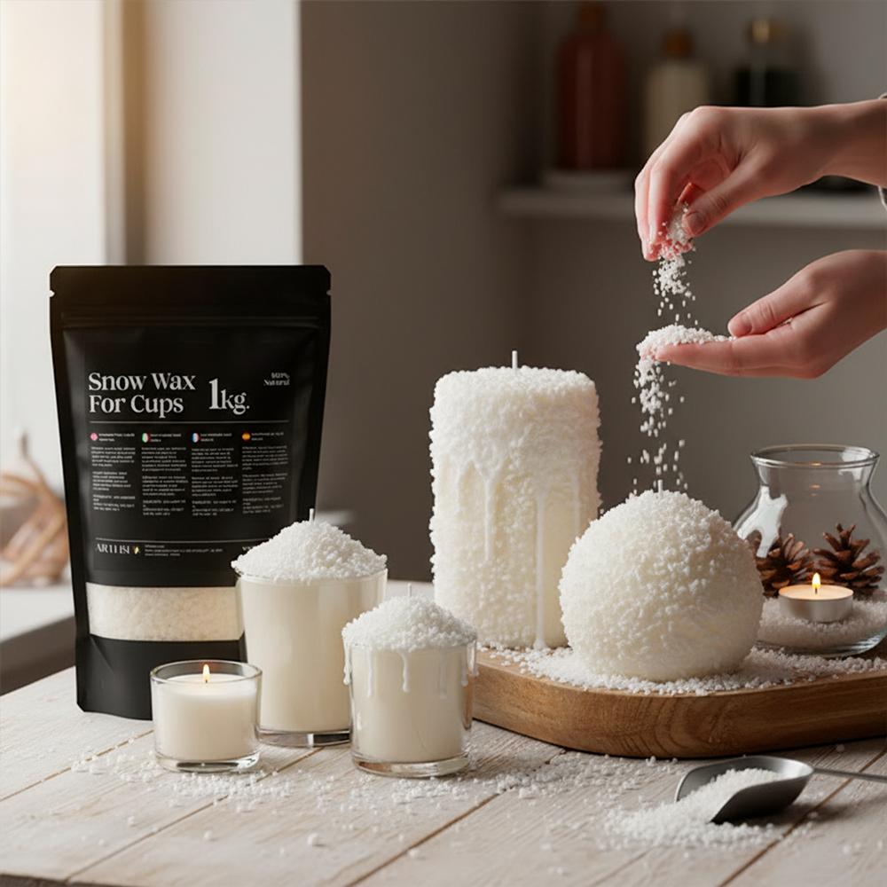 Cómo elegir cera granulada para velas sin fundir: la guía definitiva para crear velas decorativas en minutos 23 snow wax 1