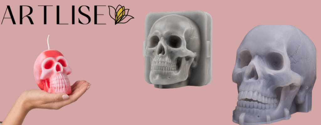 cuidar un molde de silicona de calavera