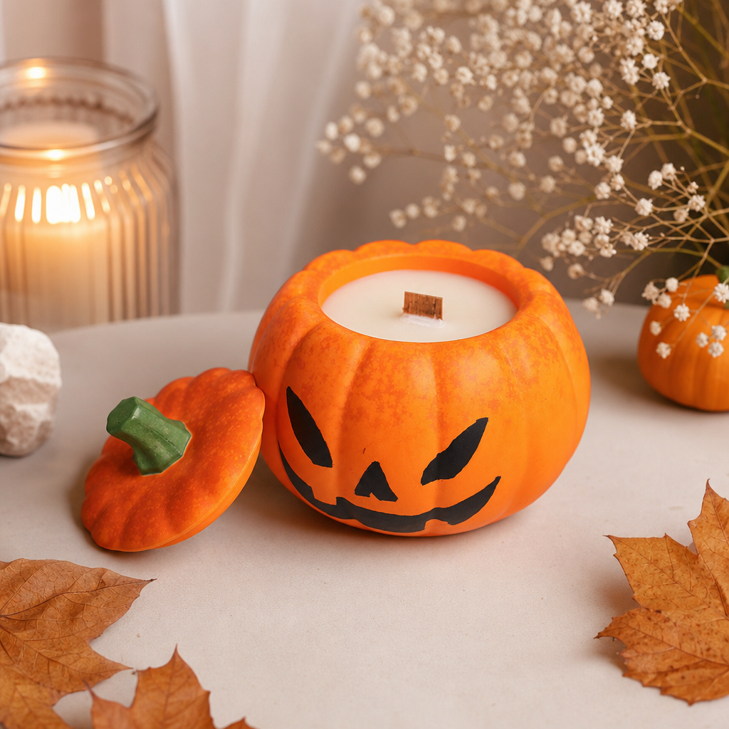 Cómo hacer un portavelas de calabaza paso a paso 1 portavelas de calabaza